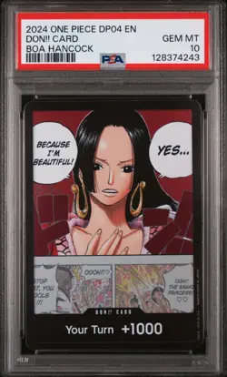 One Piece Boa Hancock DON!! Card English DP04 PSA 10 - Image 1