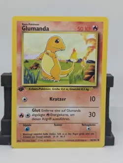 1st Edition German Glumanda Pokemon Card 46/102 NEAR MINT - Image 1