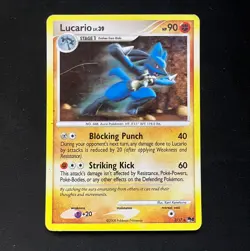 Lucario 2/17 Rare Holofoil POP Series 8 Pokemon Card 2008 LP - Image 1