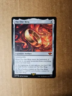 The One Ring, Lord of the Rings Tales of Middle Earth Magic MTG Card - Image 1