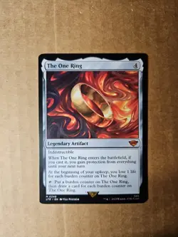 The One Ring, Lord of the Rings Tales of Middle Earth Magic MTG Card - Image 3