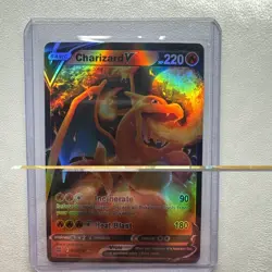 Pokemon TCG Charizard v Brilliant Stars Holo Ultra Rare Card 017/172 - Image 1