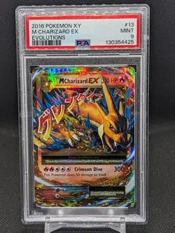 M Charizard EX 13/108 PSA 9 MINT XY Evolutions Rare Pokemon Card - Image 1