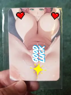 NARUTO BUSTY PINK HAIR BABE WAIFU CUSTOM ANIME CARD - Image 2