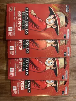 One Piece Card Game Booster Set Carrying On His Will OP13, 4 Packs - Image 1