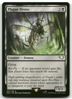 Plague Drone #47 MTG Warhammer NM X1 - Image 1