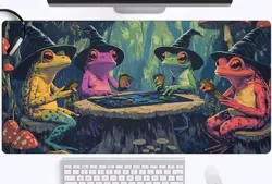 TCG Playmat - Wizard Frogs design suitable for MTG, Pokemon etc 60x35x2cm - Image 3