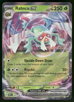 Rabsca ex 025/182 Double Rare Holo NM Pokemon SV10: Destined Rivals - Image 1