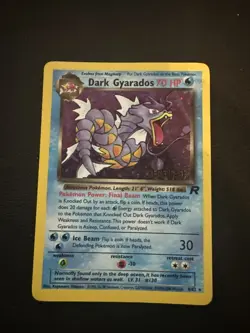 Dark Gyarados Pokemon Card Prerelease Promo 8/82 Holo WOTC TCG CCG - Image 1