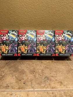 Pokemon Paldean Fates Booster Bundle Lot of 4 Factory Sealed New Unopened - Image 1
