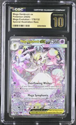 2025 Pokemon Mega Evolution Mega Gardevoir ex SIR 178/132 CGC 10 Pristine - Image 1