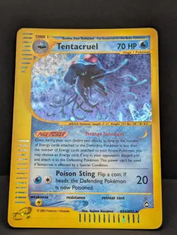 Tentacruel H26/H32 Aquapolis Holo Rare Pokemon TCG Nintendo e-reader MP+ - Image 3