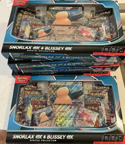 Pokemon | Snorlax Ex & Blissey Ex Special Collection | ships TODAY 11/14 - Image 1