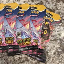 Evolving Skies Sleeved Booster Pack Pokemon TCG Sword & Shield Lot Of 7 Sealed. 820650808784 - Image 5