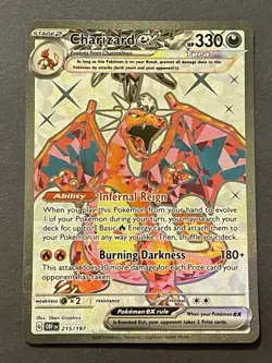 Charizard ex 215/197 SV03 Obsidian Flames Ultra Rare Holo Pokemon TCG EN - Image 1