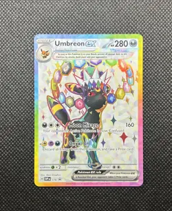 Pokemon Prismatic Evolutions Figure Collection Black Star Promo UMBREON EX NM+ - Image 1
