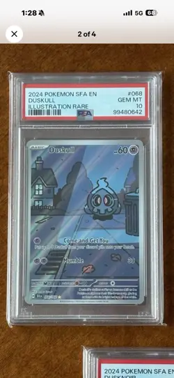 Pokemon 2024 Shrouded Fable Duskull,Dusclops,Dusknoir PSA 10 - Image 2