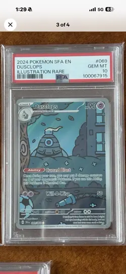 Pokemon 2024 Shrouded Fable Duskull,Dusclops,Dusknoir PSA 10 - Image 3