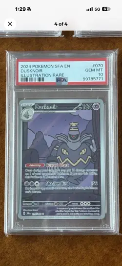 Pokemon 2024 Shrouded Fable Duskull,Dusclops,Dusknoir PSA 10 - Image 4
