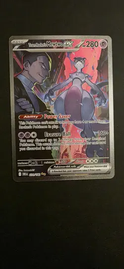 Pokemon TCG: Team Rocket's Mewtwo ex 231/182 SIR Destined Rivals NM - Image 3
