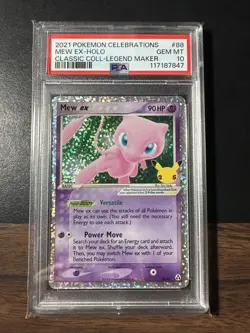 2021 POKEMON CELEBRATIONS CLASSIC COLLECTION #88 MEW EX-HOLO PSA 10 - Image 1