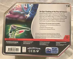 Pokemon TCG Paradox Clash Iron Leaves EX Sealed Tin Factory Sealed - Image 2