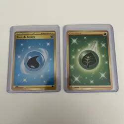 Pokemon TCG: PE - 279/193 - Basic Water Energy Gold & Leaf Energy 283/264 - Image 1