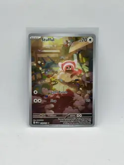NM-Mint Stufful - 154/132 - Illustration Rare Pokemon Mega Evolution - Base Set - Image 1