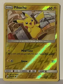 Pikachu (55) Reverse Holo 55/236 SM - Unified Minds NM Pokemon Fast Ship - Image 1