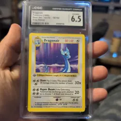 Pokemon Dragonair Base Set 18/102 1st Edition Rare Graded CGC 9 - gray stamped - Image 5