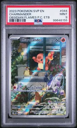 Charmander (Pokemon Center Stamp) Pokemon Black Star Promo PSA 9 MINT - Image 2