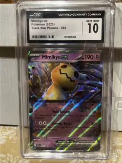 2023 Pokemon Mimikyu ex #004 - SV Black Star Promo - CGC 10 Gem Mint - Image 1