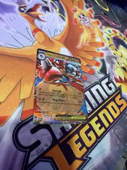 Pokemon TCG Mega Lucario ex 077/132 Mega Evolution Double Rare Holo NM - Image 2