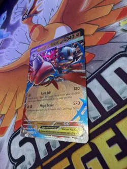 Pokemon TCG Mega Lucario ex 077/132 Mega Evolution Double Rare Holo NM - Image 3