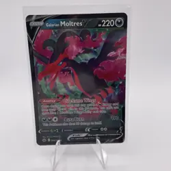 POKEMON TCG GALARIAN MOLTRES V 97/198 CHILLING REIGN ULTRA RARE!! - Image 1