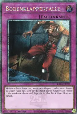 yugioh Bodenklappenfalle RA04-DE121 Quarter Century Secret Rare - Image 1