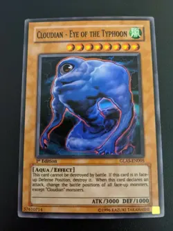Cloudian - Eye of the Typhoon GLAS-EN005 Super Rare 1st Ed Light Play Yugioh - Image 1