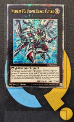MP24-EN037 Number F0: Utopic Draco Future Quarter Century Secret Rare 1st YuGiOh - Image 1