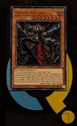 SUDA-EN009 Queen Azamina Ultra Rare 1st Edition YuGiOh - Image 1