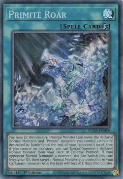 Yugioh ROTA-EN059 - Primite Roar - Super Rare - Image 1