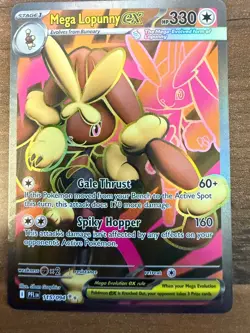 Mega Lopunny Ex 115/094 Phantasmal Flames Ultra Rare Pokemon Card - Image 1