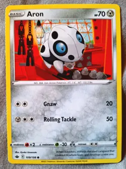 Pokemon Cards: Aron 109/198 | Common Regular | S&S: Chilling Reign - Pokemon TCG - Image 1