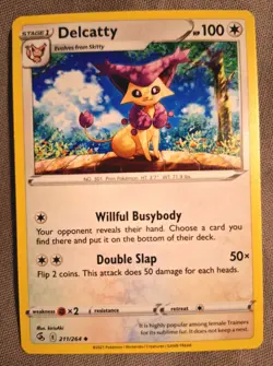 Pokemon Cards: Delcatty 211/264 Uncommon Regular | S&S: Fusion Strike - Pokemon - Image 1