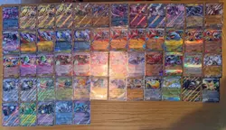 Pokemon EX Card Bundle 53 Mixed Cards From Various Sets Mega Evolution & Scarlet - Image 1