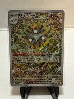 Pokemon TCG Magneton 159 Scarlet & Violet Promo Card Holo NM Condition - Image 1