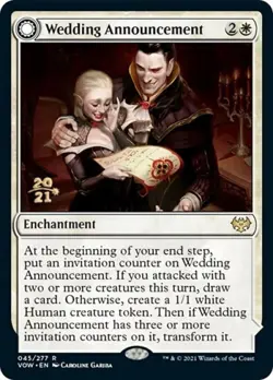 MTG English Wedding Announcement // Wedding Festivity NM Foil - Image 1