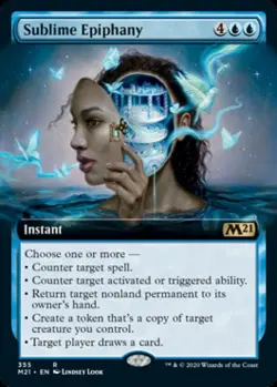 MTG English Extended Art Sublime Epiphany NM Foil Magic 2021 Core Set - Image 1