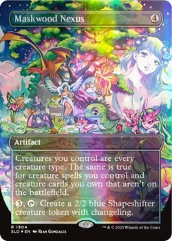MTG English Maskwood Nexus (Double Rainbow Foil) NM Foil Secret Lair - Image 1