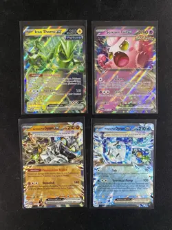 Pokemon 4 Cards Twilight Masquerade SCREAM TAIL CORNERSTONE WELLSPRING OGERPON - Image 1