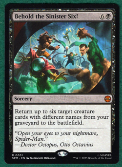Behold the Sinister Six! - Marvel's Spider-Man SPM #51 - Magic MTG Card - Image 1